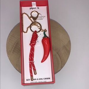Piper K Red Keychain & Bag Charm